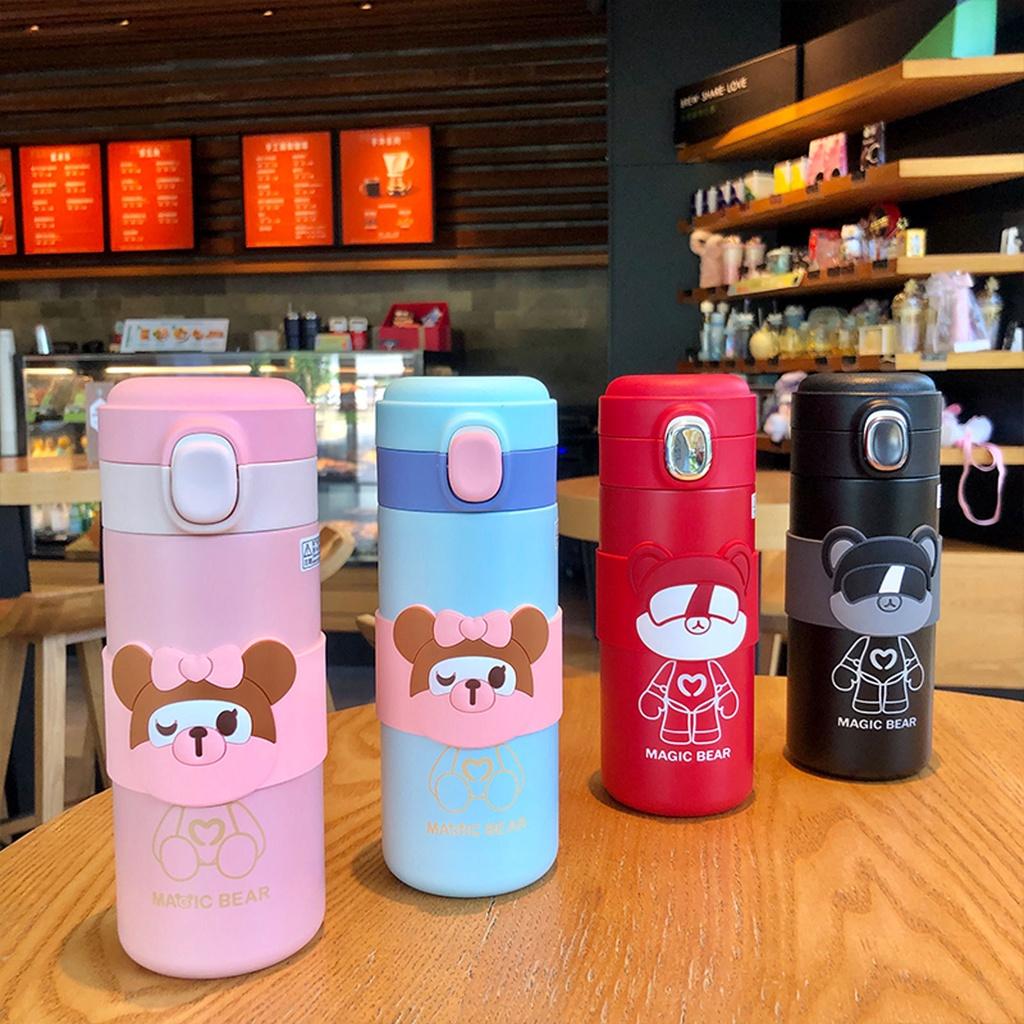 Bình giữ nhiệt hình gấu Magic Bear siêu cute 350ml