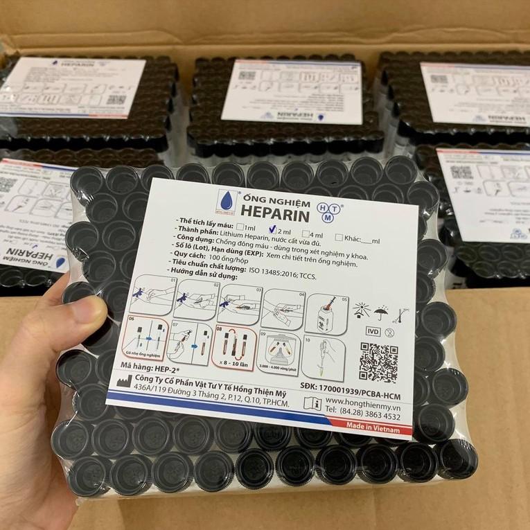 ỐNG NGHIỆM CHỐNG ĐÔNG HEPARIN 2ML HTM VIỆT NAM