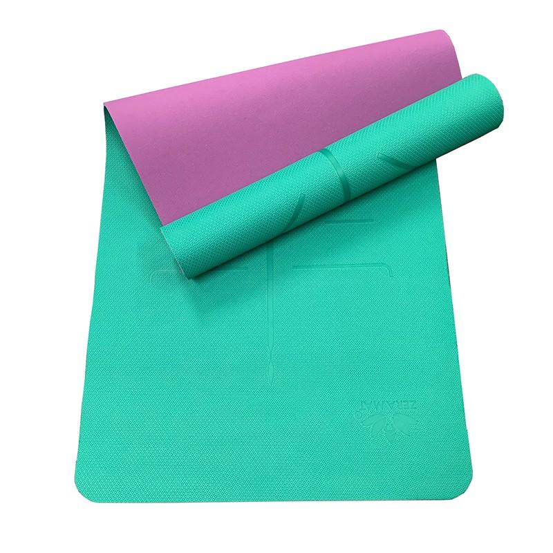 Thảm tập Yoga định tuyến Sportslink Zera TPE 2 lớp 8mm