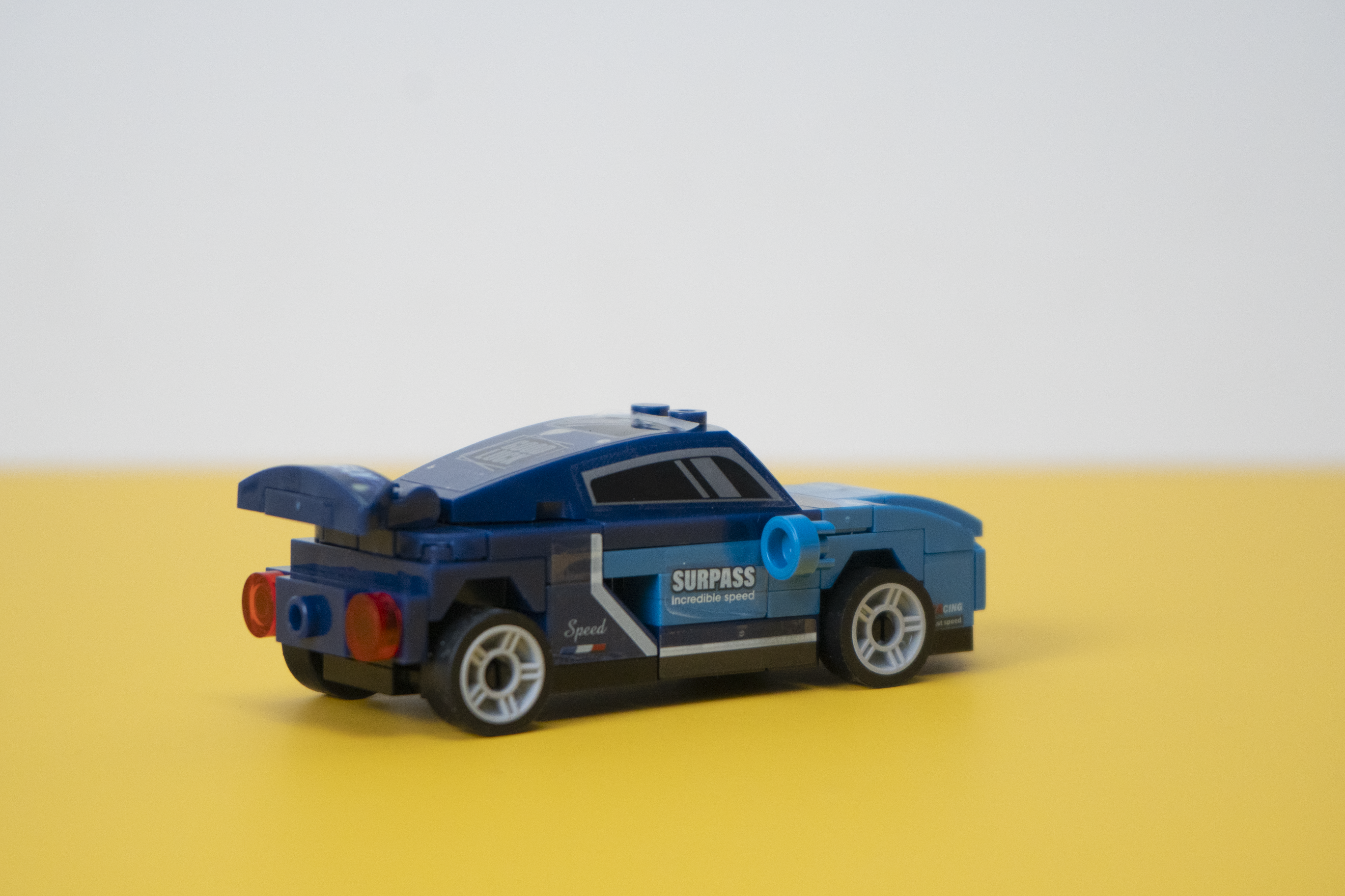 Đồ Chơi Lắp Ráp Xe Đua Chạy Đà - Xanh Dương - Blue Pullback Racing Car - Toys&amp;Joys 9140-1 (64 Mảnh Ghép)