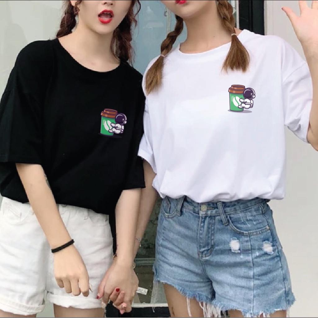 Áo thun Unisex phi họa tiết phi hành gia
