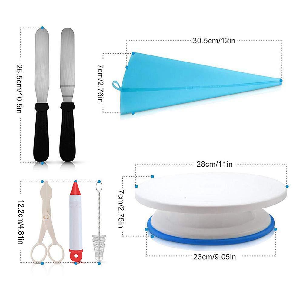 Cake Decor Stainless Steel Cake Decorating Supplies Cake Turntable 106PCS/Set DIY Cream Tools