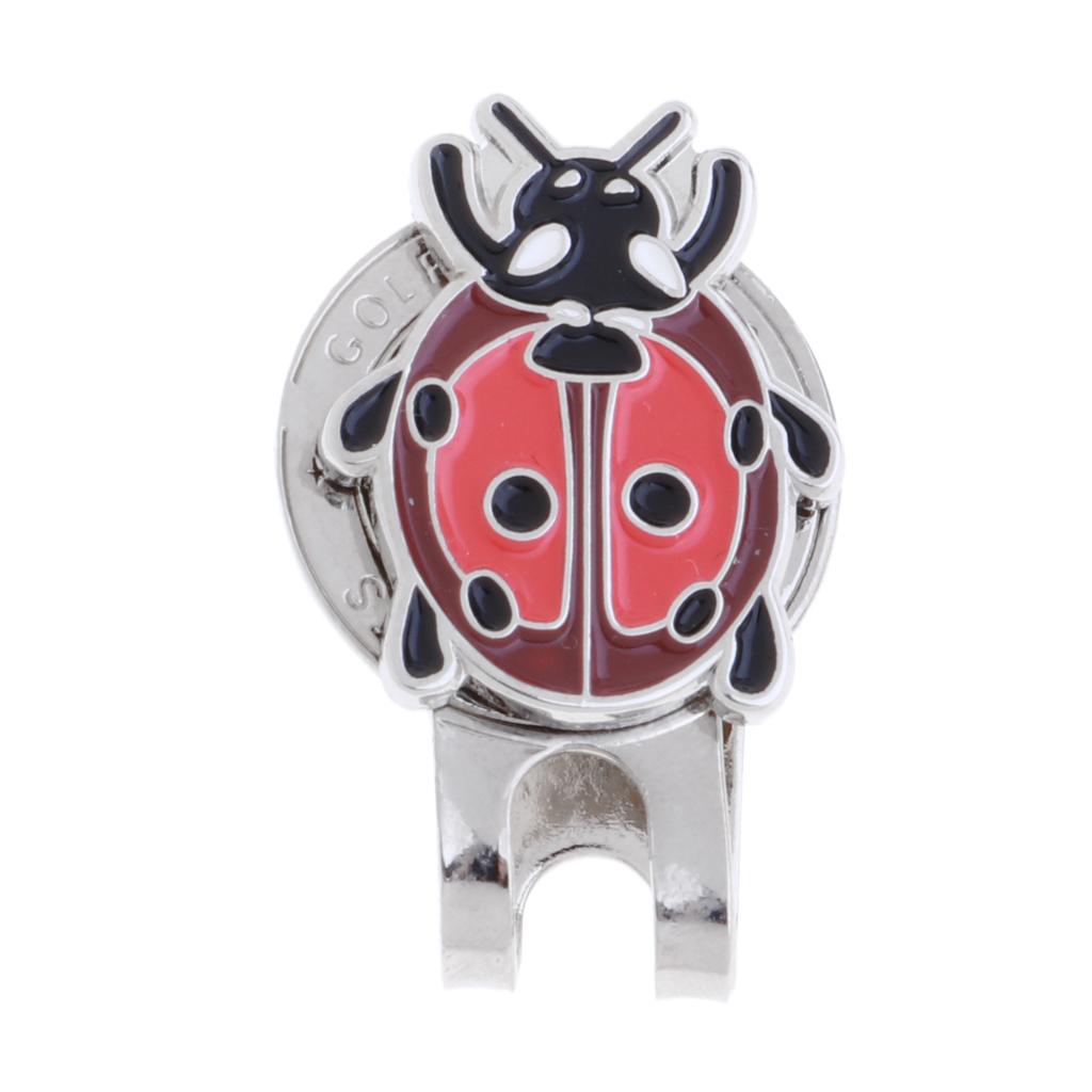 Golf Cap Clip One Putt Ball Marker for Golf Hat Visor Golfer Gift Ladybug