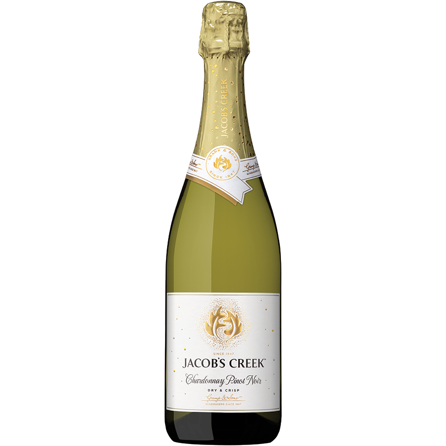 Rượu vang nổ sparkling Jacob's Creek Chardonnay Pinot Noir 750ml 10.5% - 12.5% - Không Hộp