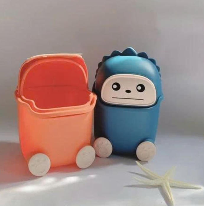 Thùng rác mini Dino 9335VH để bàn hình thú dễ thương