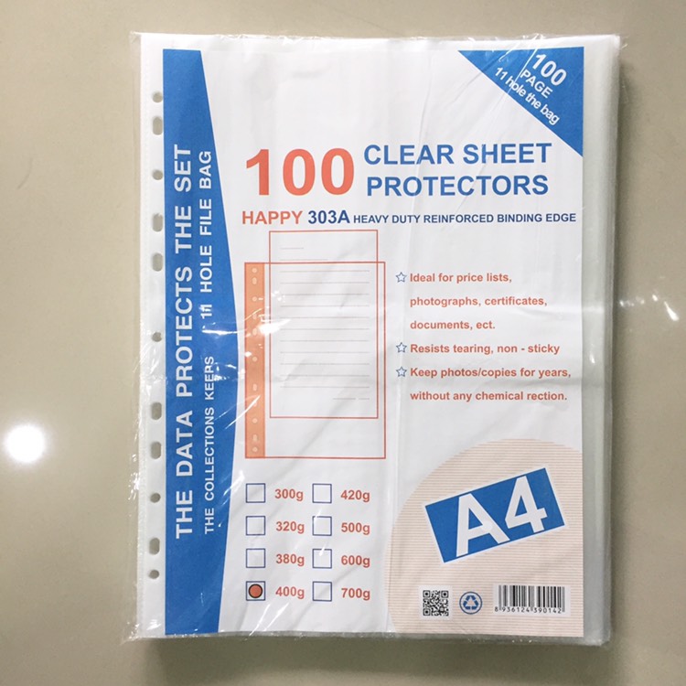 Bìa lỗ Happy 400g - Xấp 100 cái