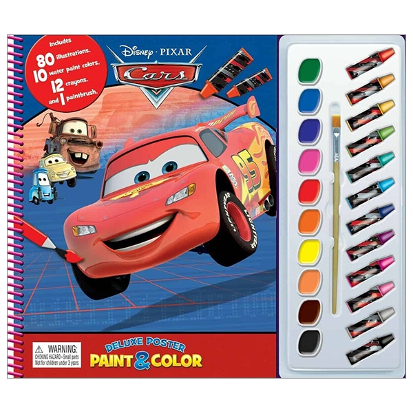 Disney Cars Deluxe Poster Paint &amp; Color