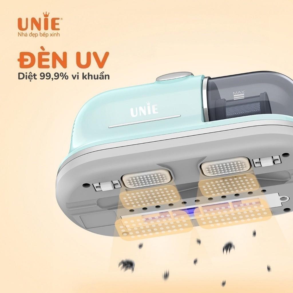Máy hút bụi chăn đệm UNIE UMV62, công suất 350w siêu mạnh Hút đa năng trên mọi bề mặt, Đèn UV diệt vi khuẩn, bh 12 tháng- HÀNG CHÍNH HÃNG