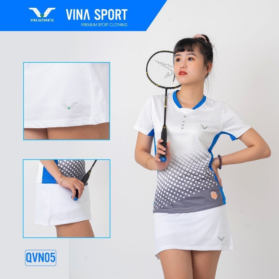 VÁY THỂ THAO NỮ VNQVN05 VINA AUTHENTIC CAO CẤP, MỀM MẠI, CO GIẢN, HỢP THỜI TRANG, CHUẨN THƯƠNG HIỆU