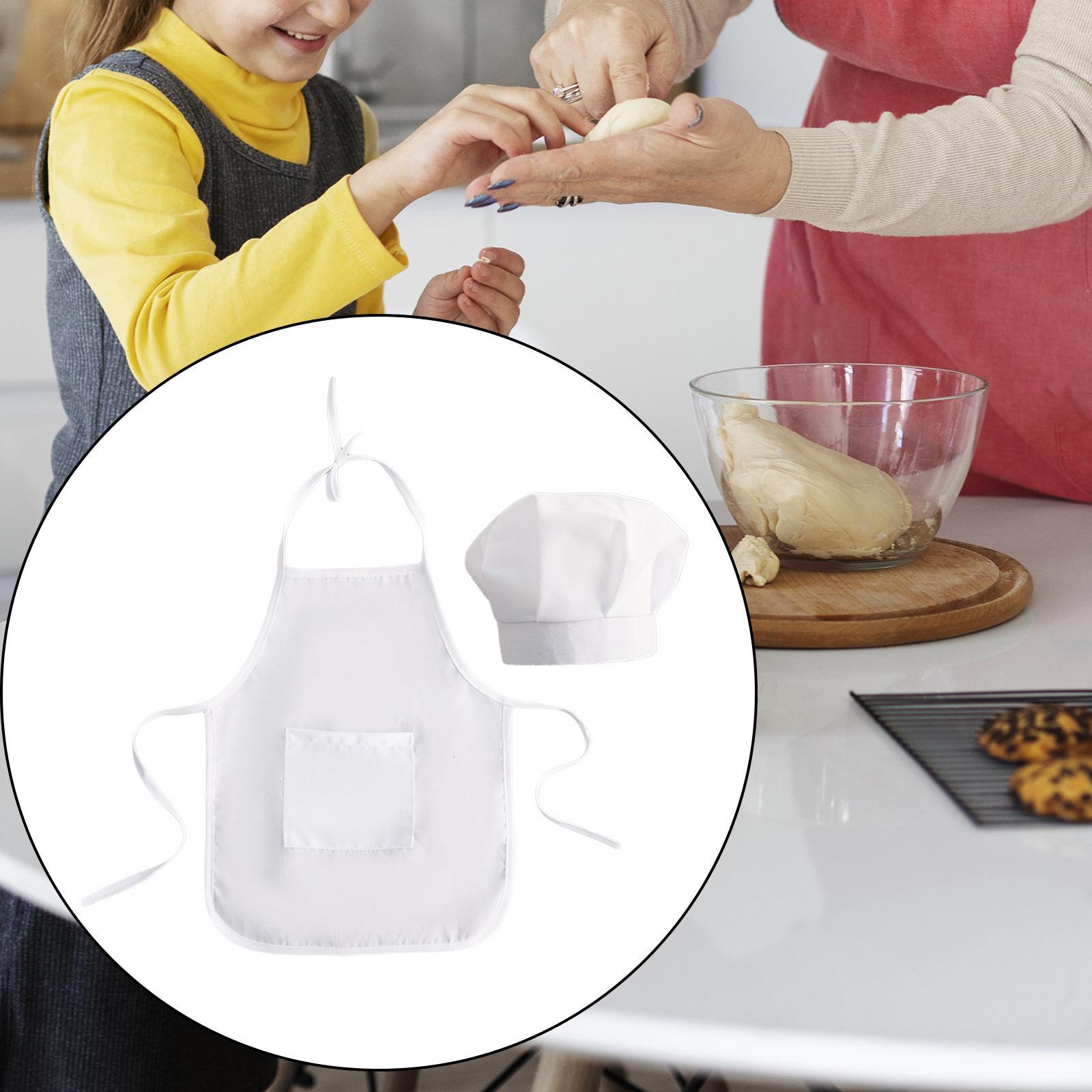 2 Pieces Baby Chef Apron and Hat Infant Baby Chef Costume Kids Costumes Set