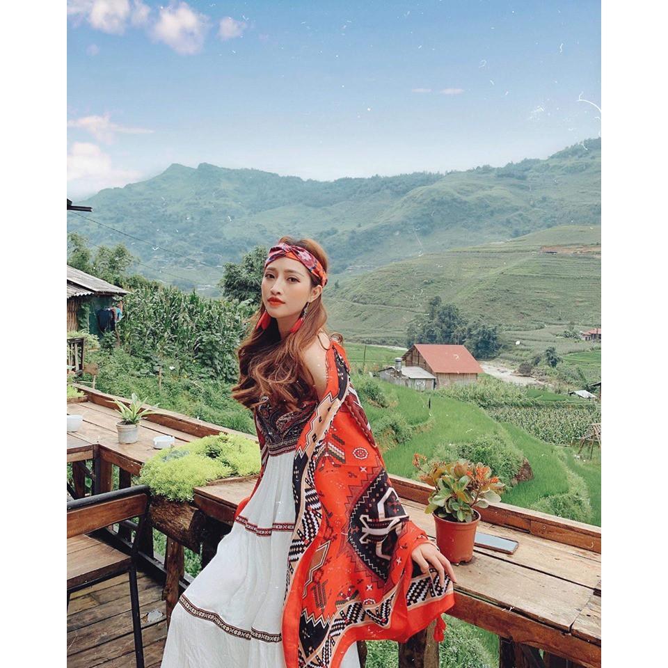 Khăn Choàng Boho Vintage Cao Cấp