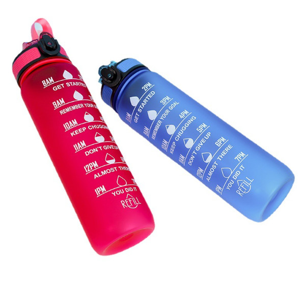 Bình đựng nước 1L có vạch báo giờ