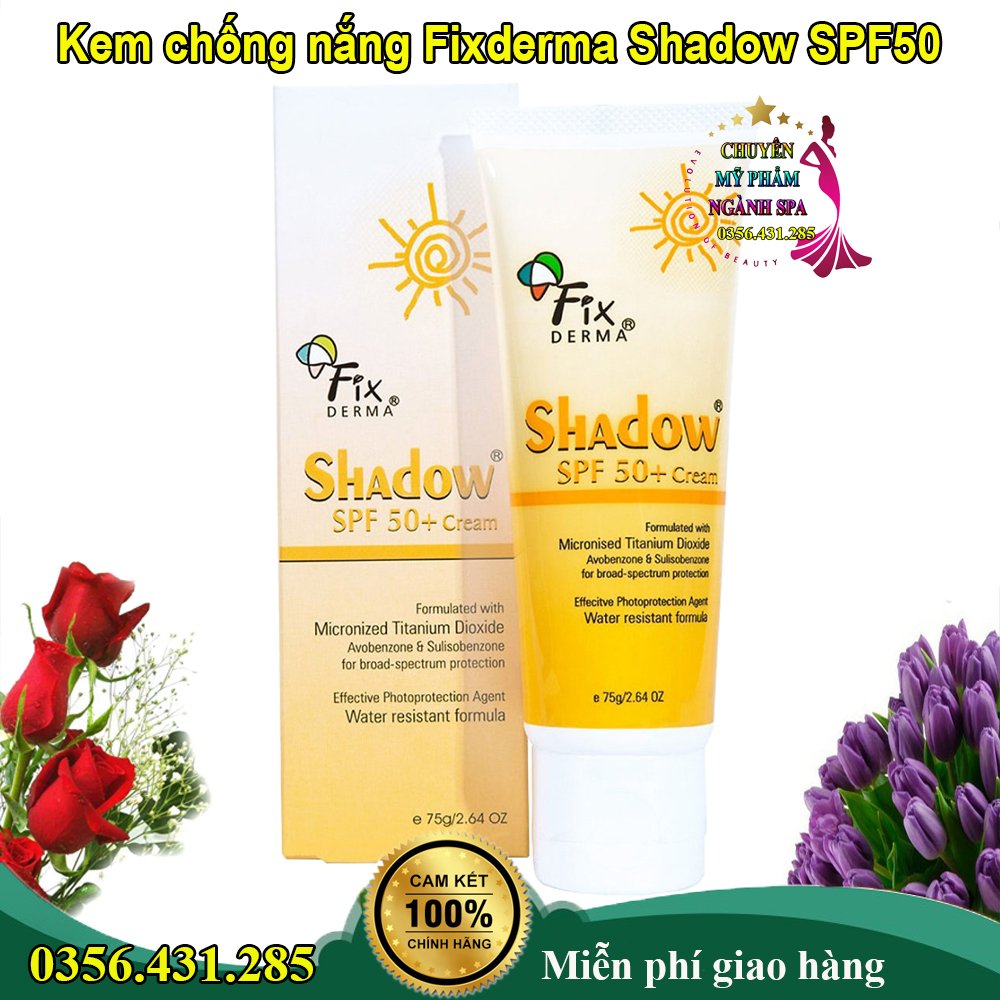 Kem Chống Nắng, Dưỡng Ẩm Da Fixderma Shadow SPF 50+ Cream 75g