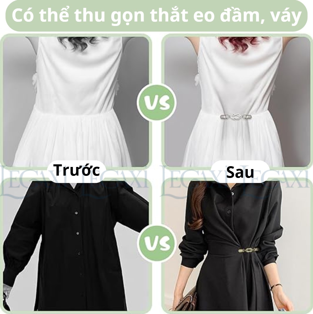 Kẹp Khăn Choàng Bằng Kim Loại Khóa Cố Định Cổ Áo Cardigan Áo Len Kẹp Lưng Áo Thắt Eo Đầm Váy Cho Nữ