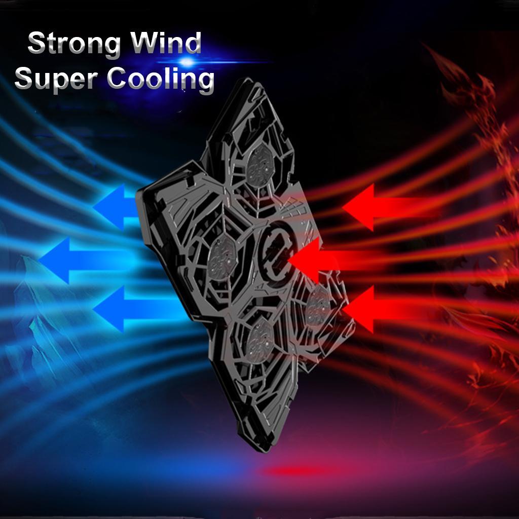 LED Gaming Laptop Cooling Pad 12'' 13'' 14'' 15.6'' 17.3'' Notebook Cooler Stand