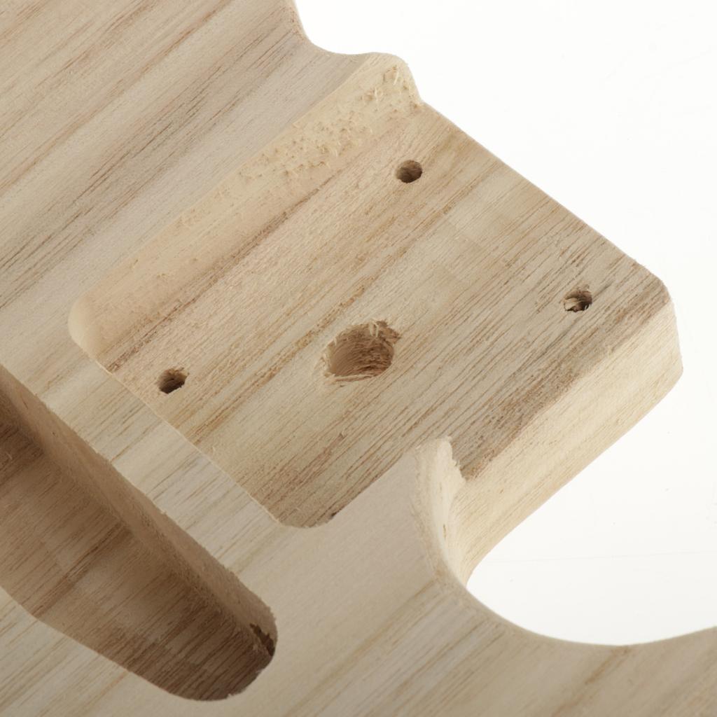 Gỗ Chưa Hoàn Thành Đàn Guitar Điện Cơ Thể cho TL Phong Cách Bass Guiatr DIY Phụ Kiện