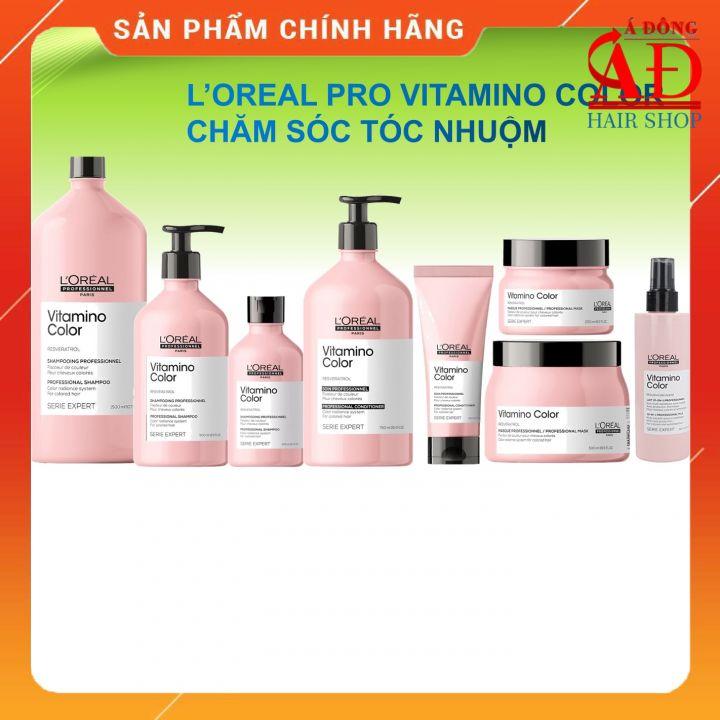 BỘ DẦU GỘI XẢ HẤP DƯỠNG GIỮ MÀU TÓC NHUỘM L'OREAL PRO 2021 VITAMINO COLOR