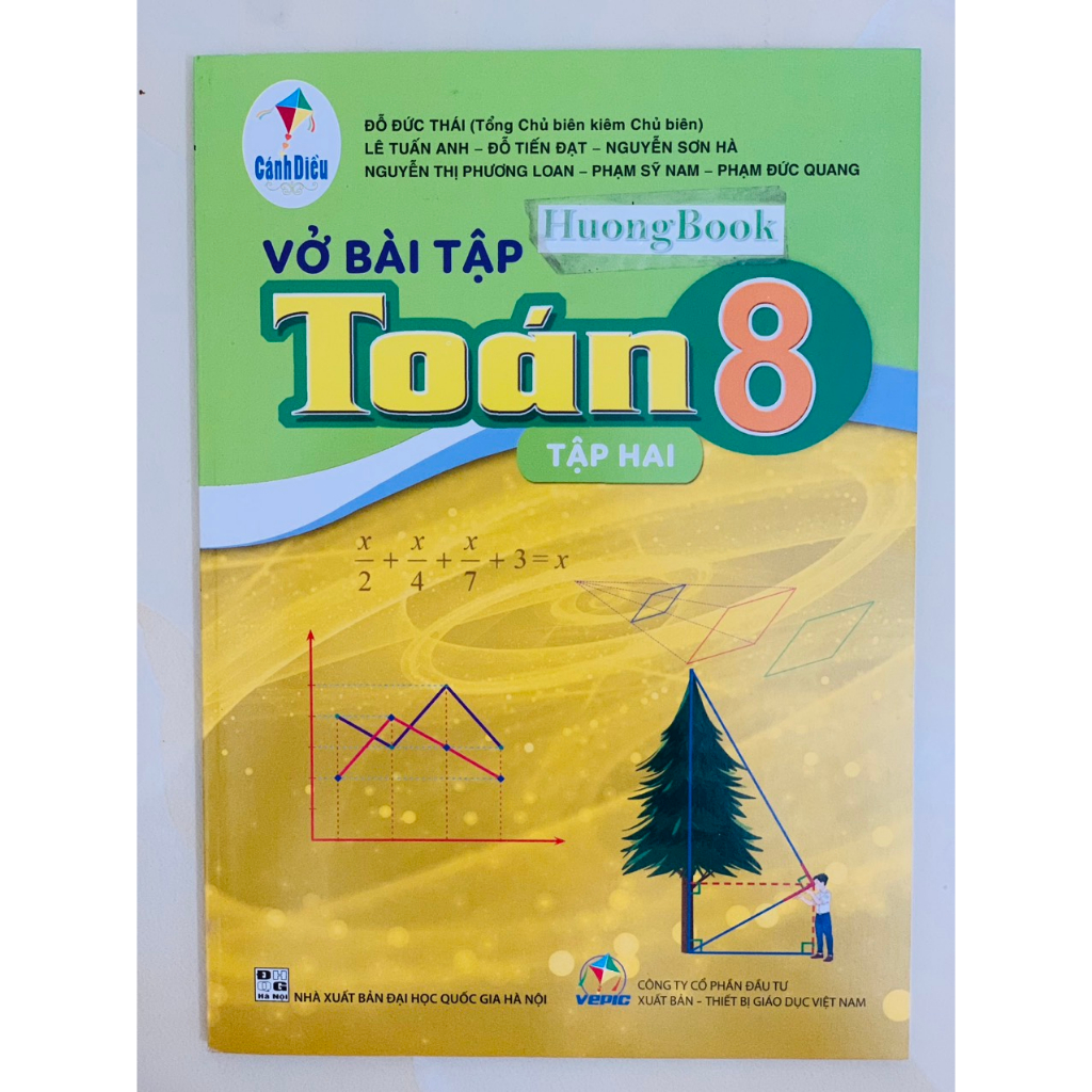Sách - Combo vở bài tập toán 8 - tập 1 + 2