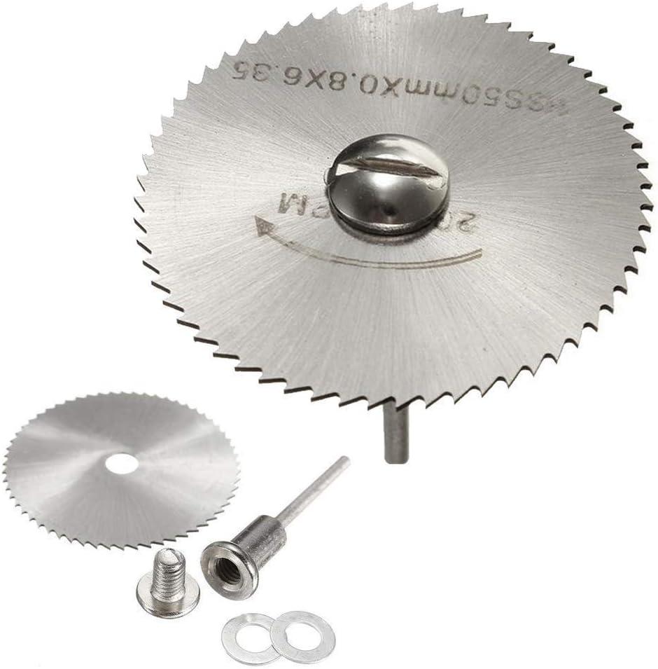 Mới 7Pc Dụng Cụ Xoay Lưỡi Cưa Gỗ Cắt Hình Tròn Lưỡi Cưa Đĩa Cho Dụng Cụ Quay Chuck Với 1/8" Nối Dài Vỏ