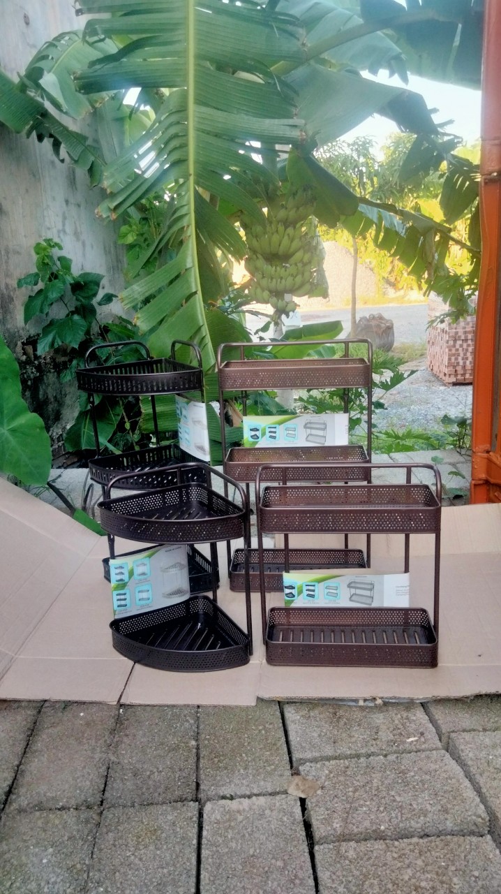 Kệ nhà tắm sơn tĩnh điện màu đen cao cấp