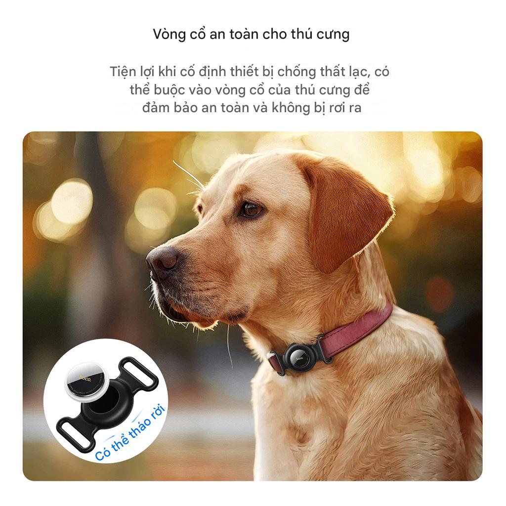 Thiết bị định vị GPS cho thú cưng Hoco E91C định vị toàn cầu cho iOS, thiết kế dạng đai đeo cổ - Hàng chính hãng