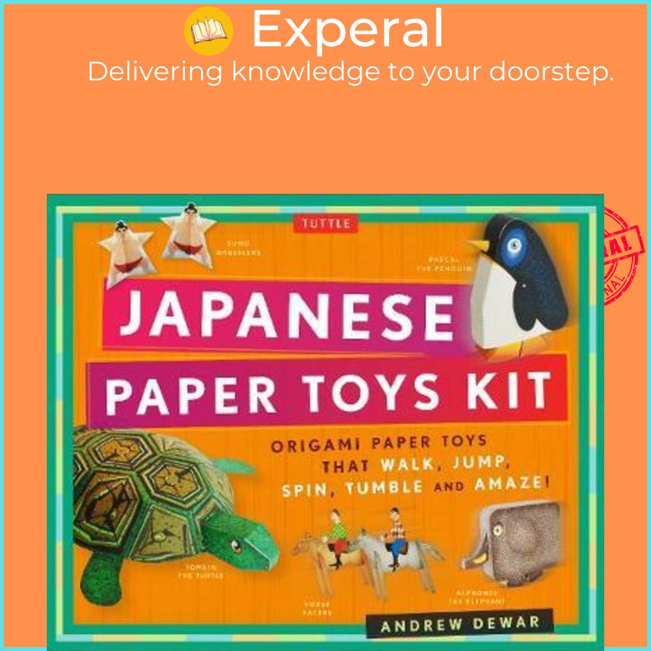 Sách - Japanese Paper Toys Kit : Origami Paper Toys that Walk, Jump, Spin, Tumbl by Andrew Dewar