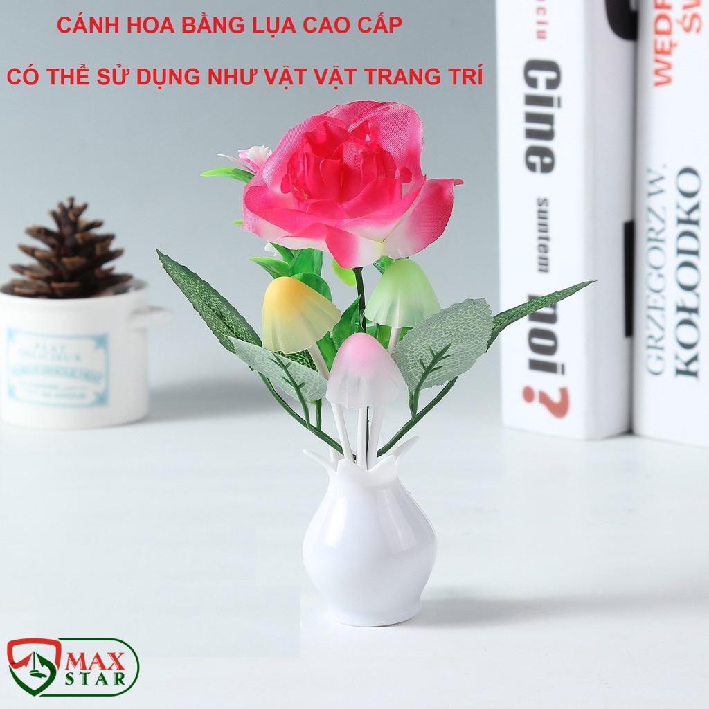 Đèn ngủ hình nấm cảm ứng cảm biến ánh sáng tự sáng đèn khi trời tối cao cấp giá rẻ