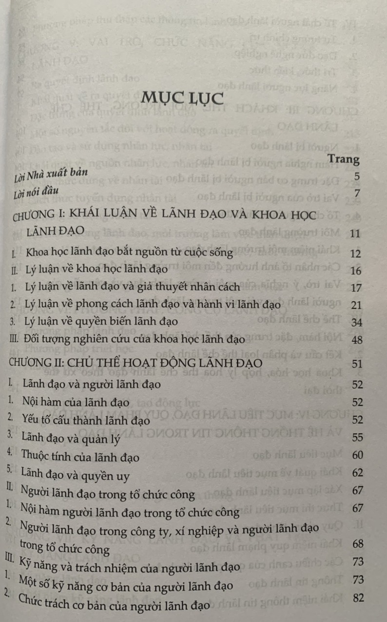 Phát triển kỹ năng và nghệ thuật lãnh đạo