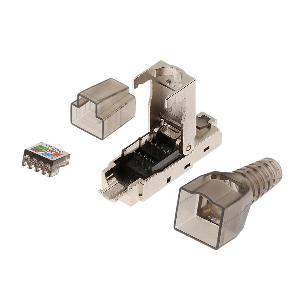 Đầu Nối Mạng CAT6A Cáp Cắm Mô-đun Kết Nối được Bảo Vệ Ethernet