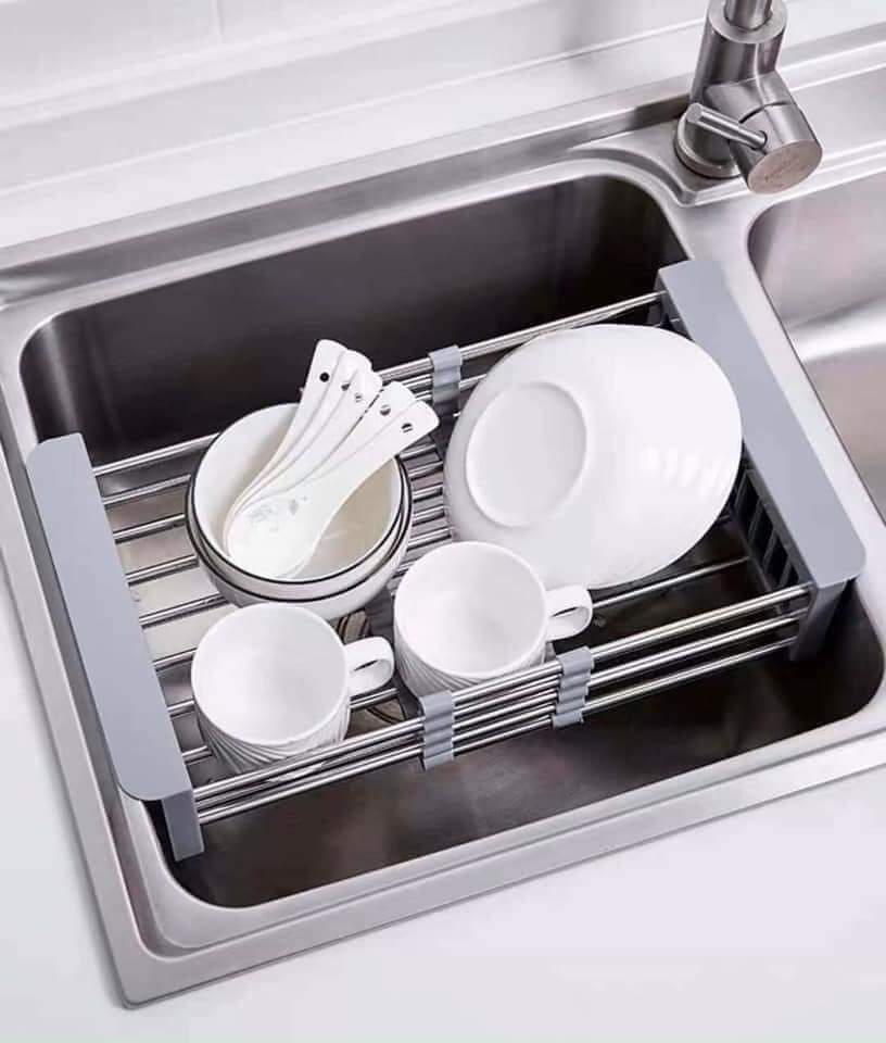 Rổ gác bồn rửa bát inox đa năng