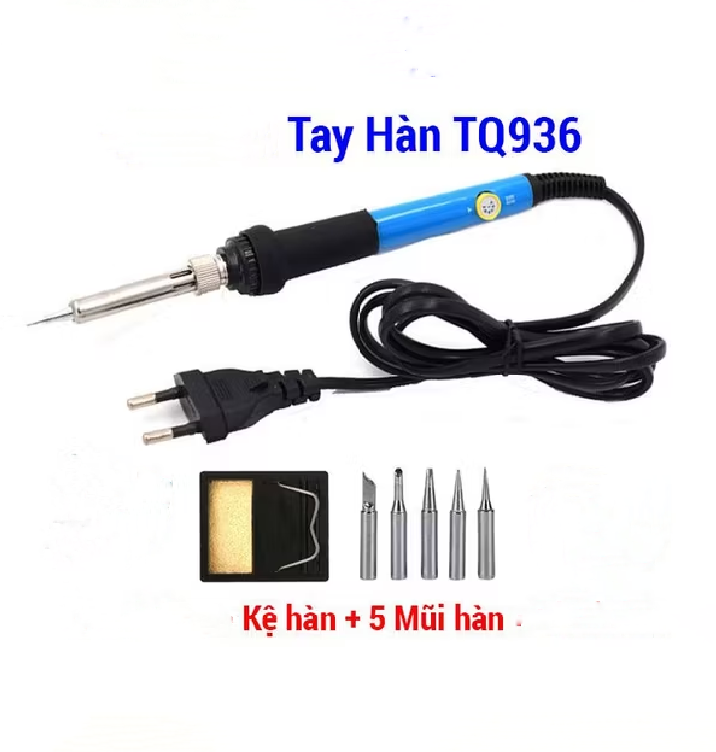 Mỏ hàn thiếc chỉnh nhiệt  tặng kèm 5 mũi hàn