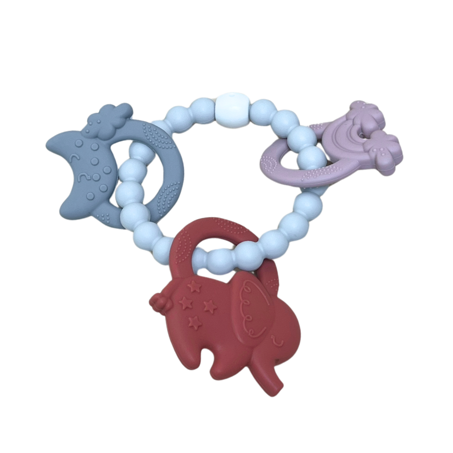 [MKB-009 - Mota Montessori] Đồ chơi Vòng Gặm nướu silicone cho bé 3-12 tháng tập cầm nắm và gặm nướu - Hàng chính hãng