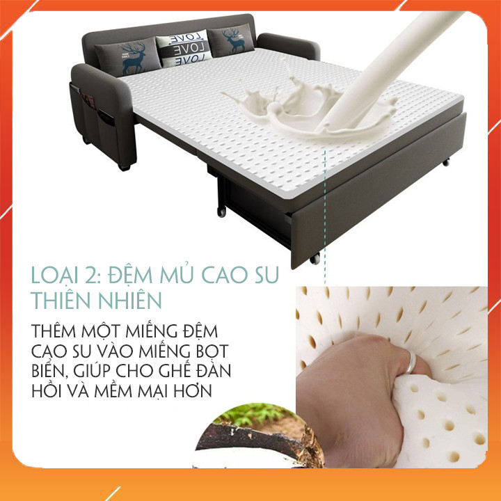 Giường Sofa Thông Minh Cao Cấp, Giường Sofa Gấp Gọn Thành Ghế , Sofa Beat ( Tặng Kèm 2 Gối Cao Cấp) Giường Sofa Cao Cấp, Giường Sofa Beat Thông Minh, Giường Sofa Đa Chức Năng( Giao Màu Ngẫu Nhiên)