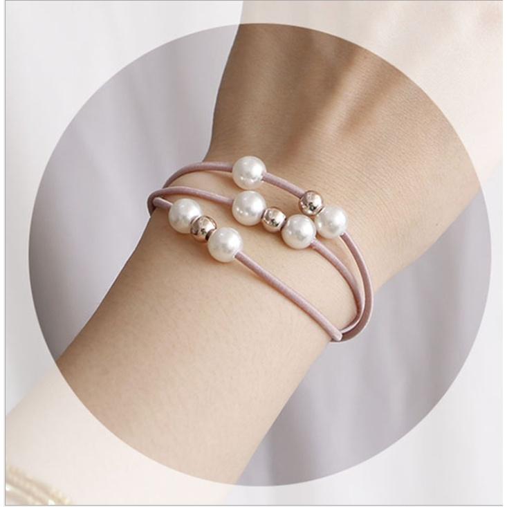 Set 5 sợi Dây cột phiên bản hàn quốc, dây buộc đầu, dây chun, phụ kiện tóc PK04