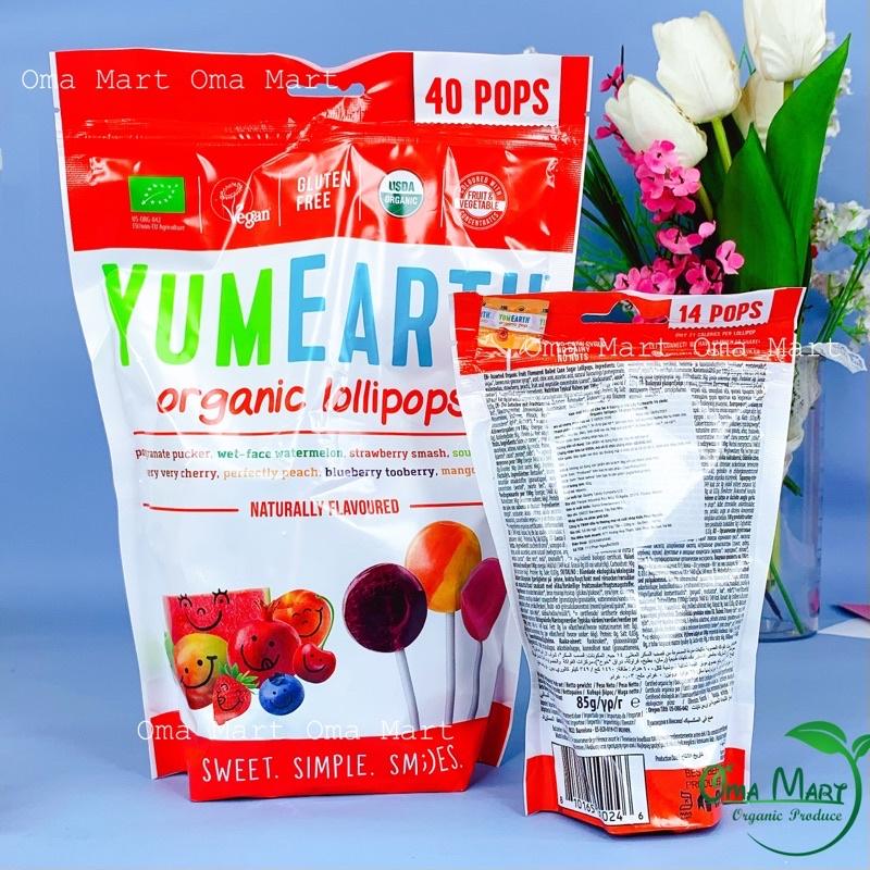 Kẹo mút vị trái cây hữu cơ Yum Earth