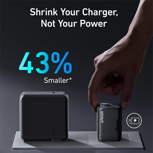 Cốc sạc Anker 737 GaNPrime Wall Charger 100W 2Type-C 1 USB 1 A2343 - Hàng chính hãng