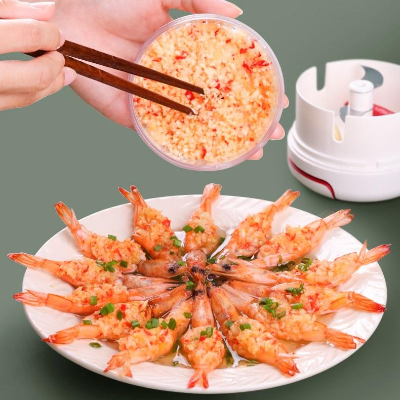 Dụng cụ xay tỏi ớt, nghiền gia vị thực phẩm dây rút thông minh FOOD CHOPPER