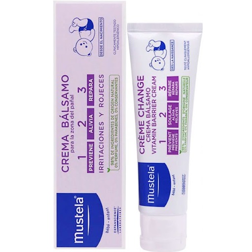Kem Làm Dịu Và Ngăn Ngừa Hăm Tã 123 Vitamin Barrier Cream MUSTELA