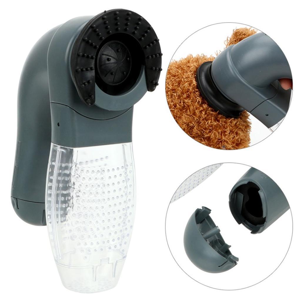 Portable Electric Pet Hair Remover Dog Grooming Vacuum Cleaner Battery Powered