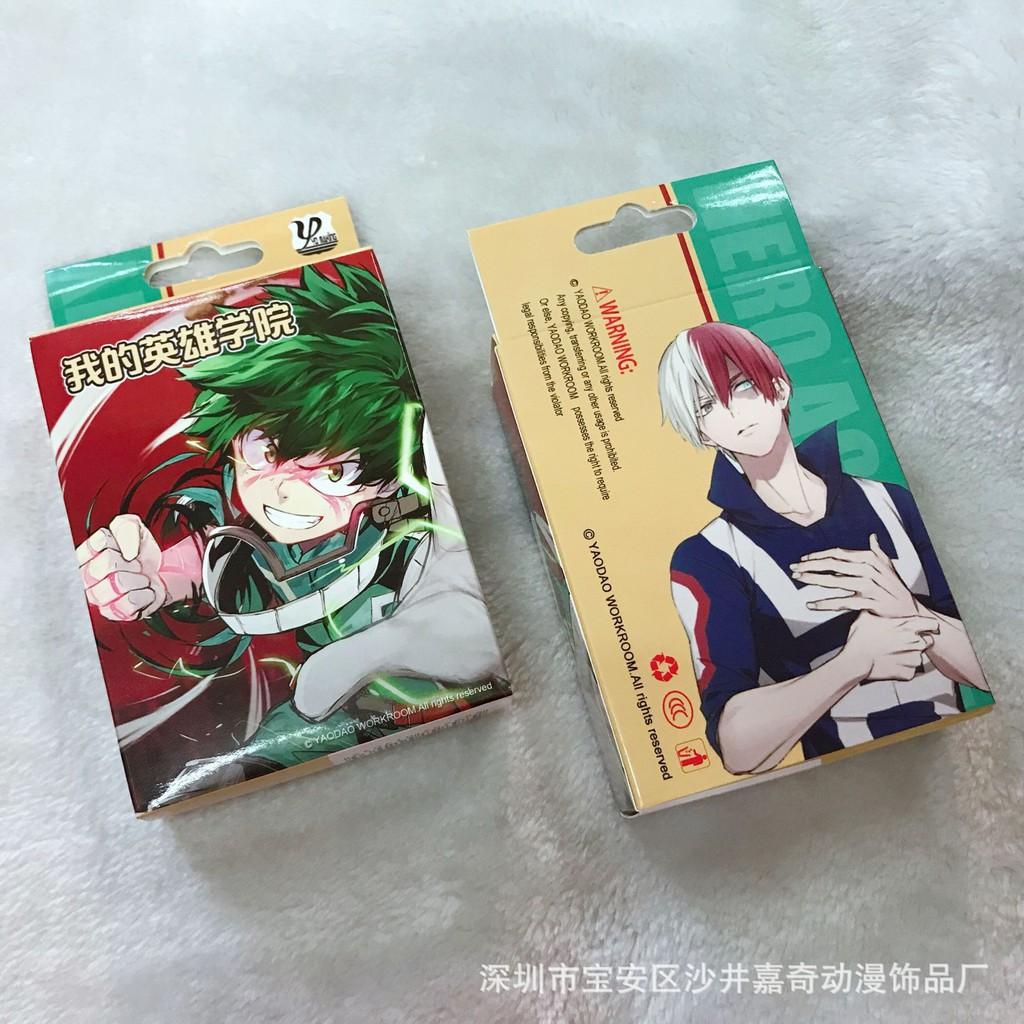 (có hộp đựng) Bộ bài Tây anime BOKU NO HERO , bộ Tú Học Viện Anh Hùng 54 lá in hình anime manga dễ thương siêu độc đáo