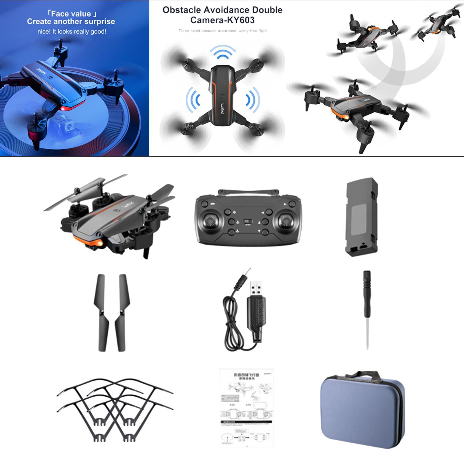 Foldable RC Drone 4K Speed Control Attractive Appearance  Key Return No