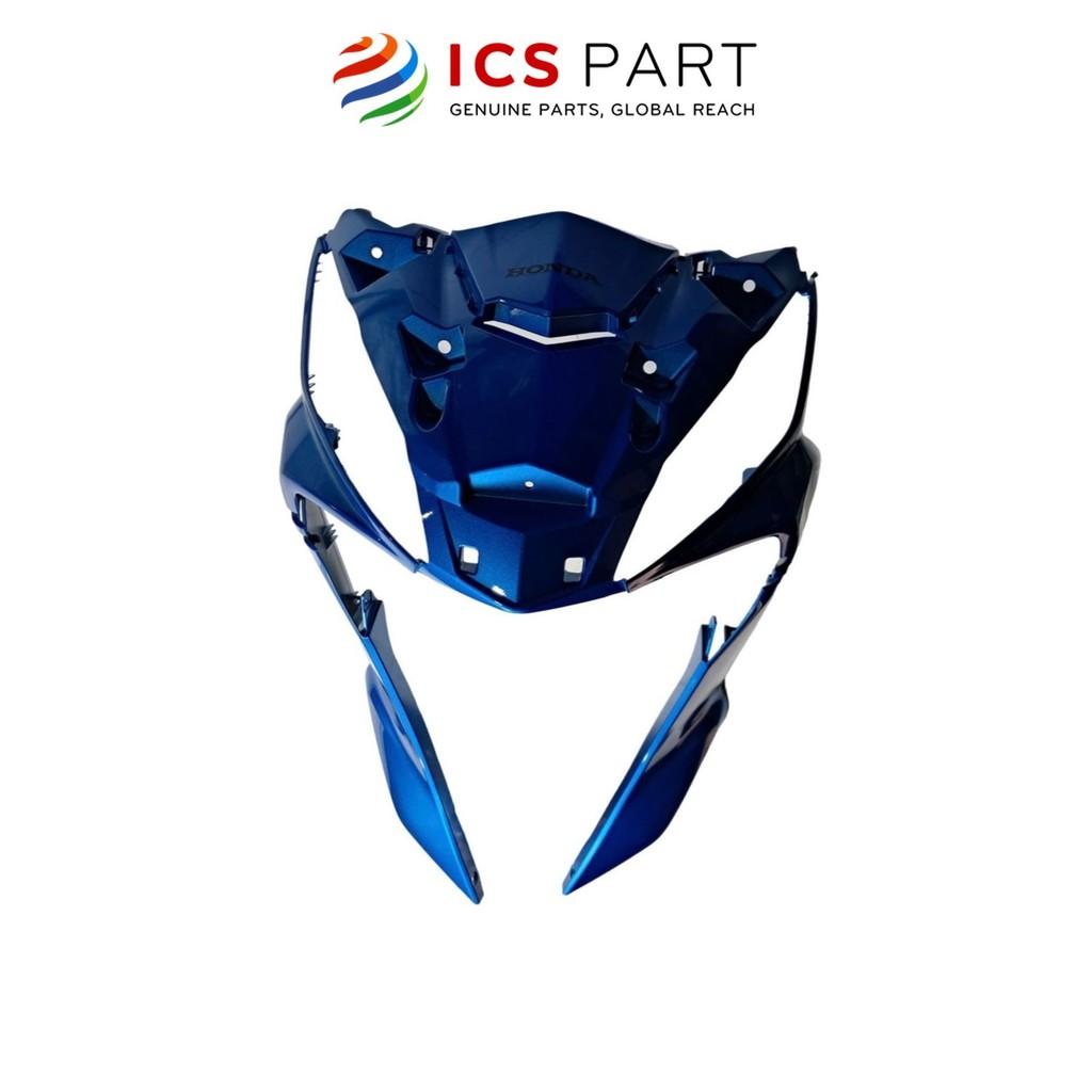 Bộ Mặt Nạ Trước (Quây Mặt Nạ) HONDA Wave Rsx 110 (Cơ Nan) 2021 Xanh Đen Type1 B189 (64200K90VG0ZH)