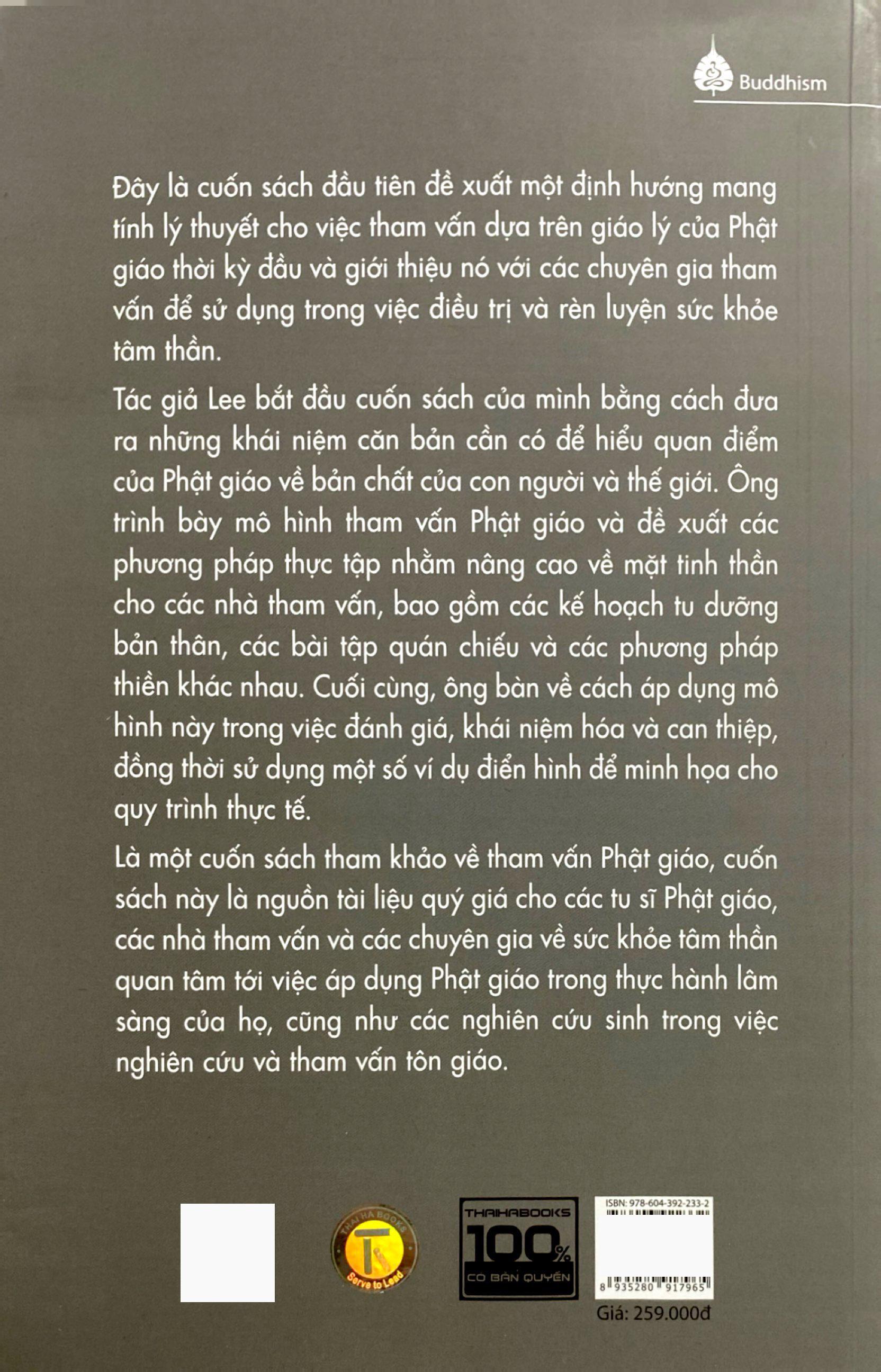 Sách - Tham Vấn Tâm Lý Trên Nền Tảng Phật Giáo