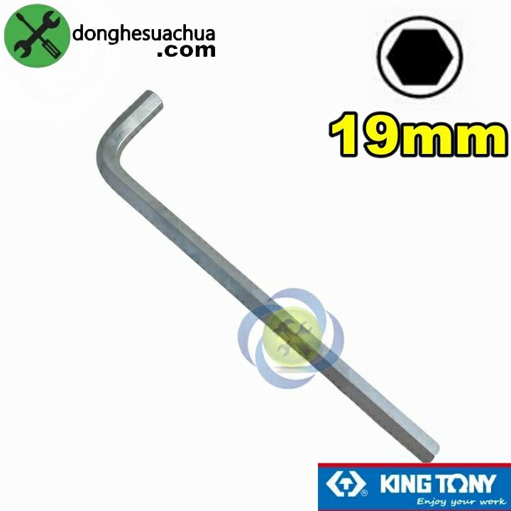 Lục giác chữ L 19mm Kingtony 112519mr loại 2 đầu bằng dài 380mm