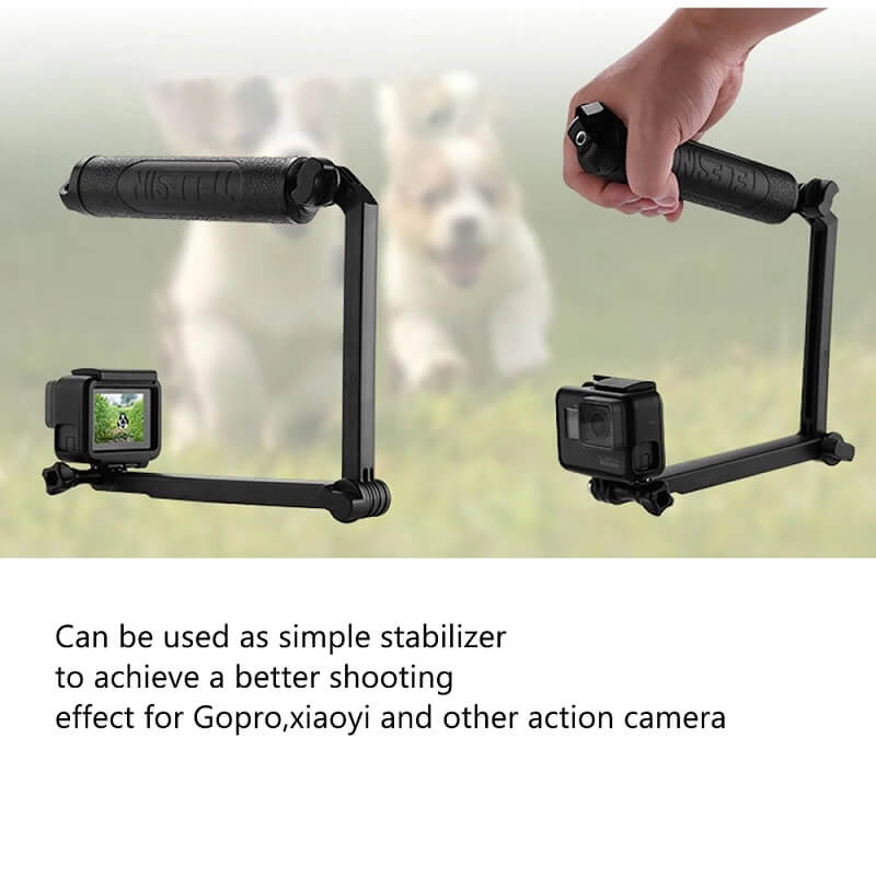 GẬY 3 KHỚP DÀNH CHO GOPRO VÀ ACTION CAM TELESIN V2 ( THREE WAY ) - HÀNG NHẬP KHẨU