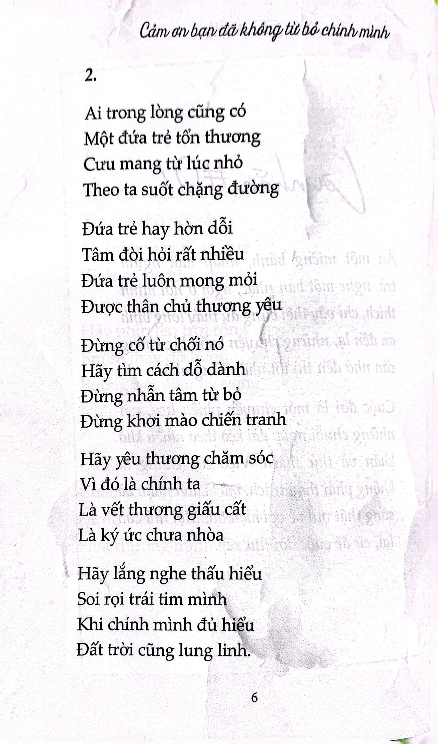 Cảm Ơn Bạn Đã Không Từ Bỏ Chính Mình