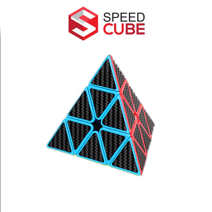 Đồ Chơi Ảo Thuật Rubik Tam Giác Carbon Pyraminx Stickerless