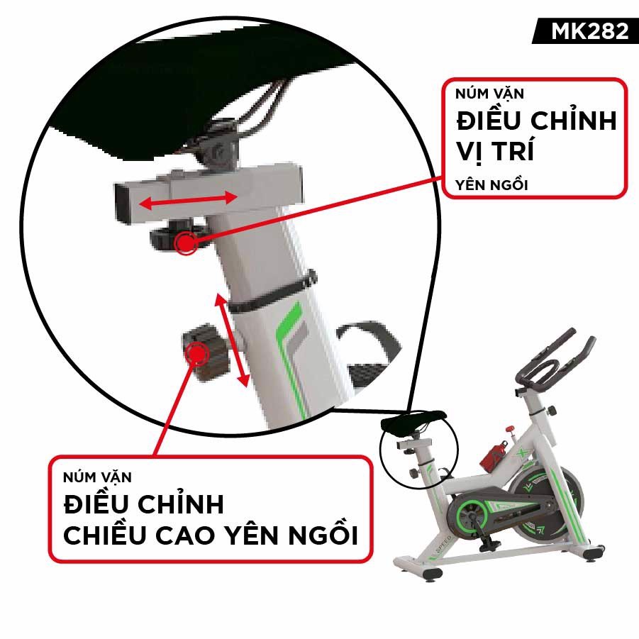 Xe đạp thể dục Airbike MK282 - Hàng chính hãng