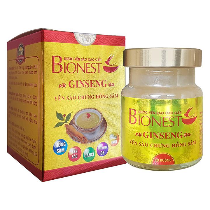 Hộp Yến sào Bionest Ginseng hồng sâm cao cấp - 1 lọ