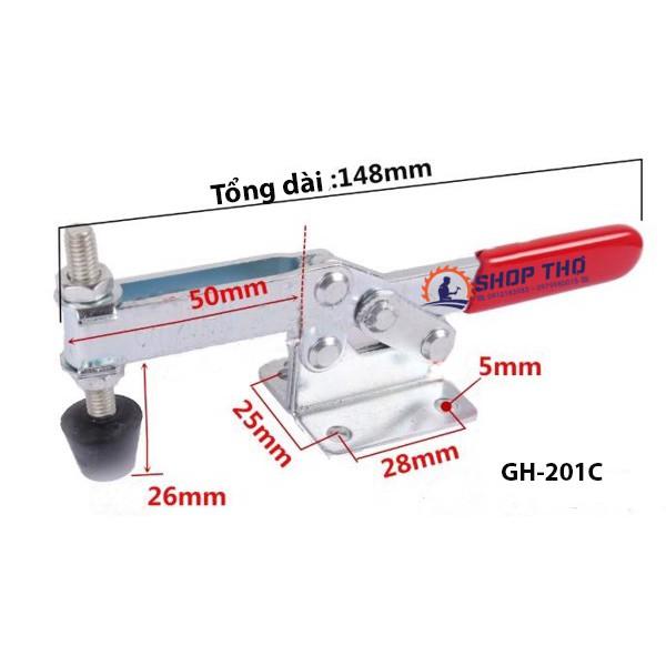 Sập vuông góc GH-201C (tổng dài 14.8cm) (set 2 cái)